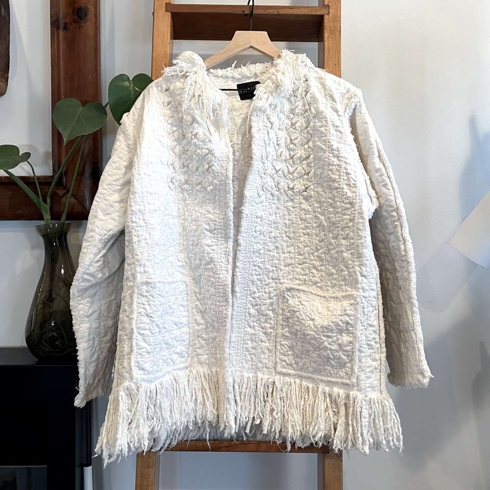 Sandy Winter White Quilted Coat!